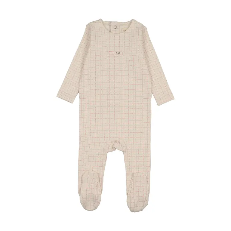 Analogie Analogie Grid Print Footie -  SS26 -