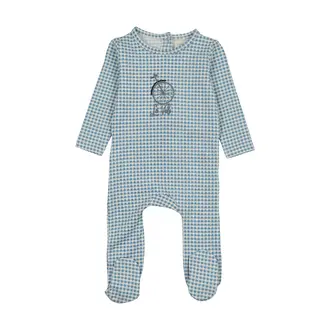 Analogie Analogie Gingham Wheel Footie - SS26 -