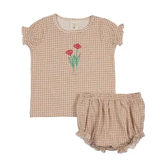 Analogie Analogie Gingham Flower Set - SS26 -