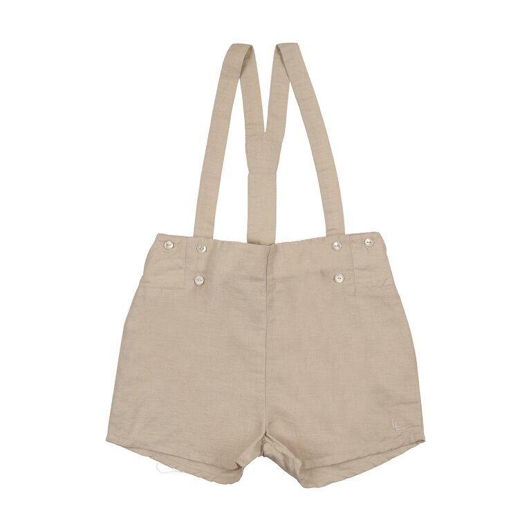 Analogie Analogie Linen Suspender Shorts - SS26 -
