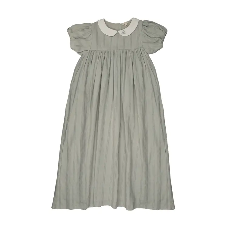 Lil Legs Lil Legs Embroidered Collar Maxi Short Sleeve - SS26 -