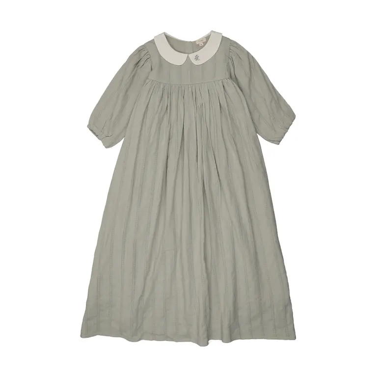 Lil Legs Lil Legs Embroidered Collar Maxi 3/4 Sleeve - SS26 -