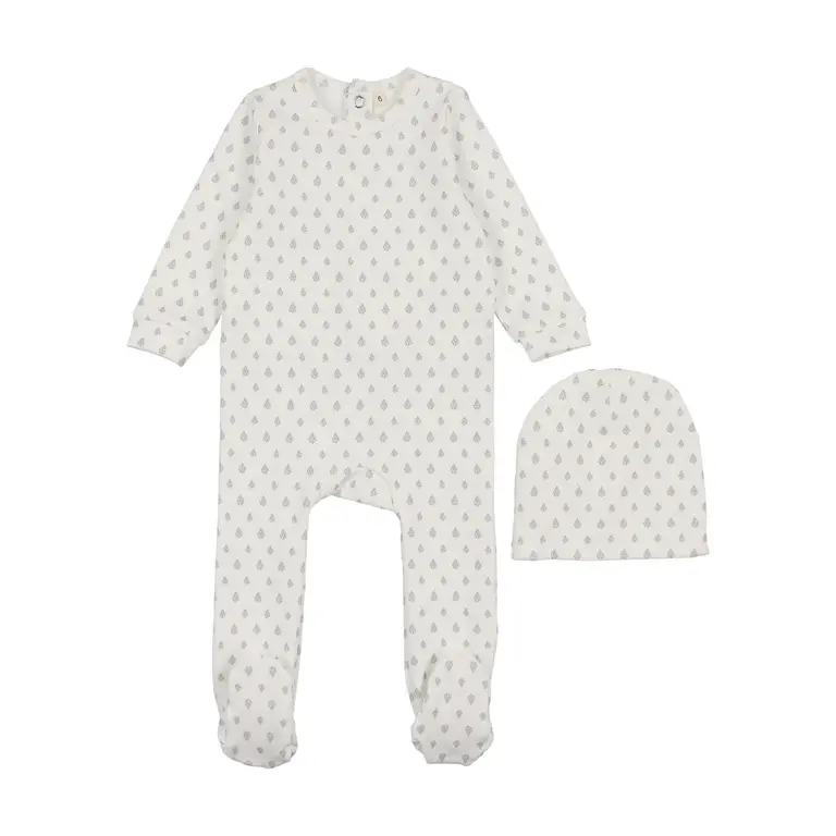 Bonjoy Bonjoy Blooming Baby Footie Set W/ Blanket - SS26 -