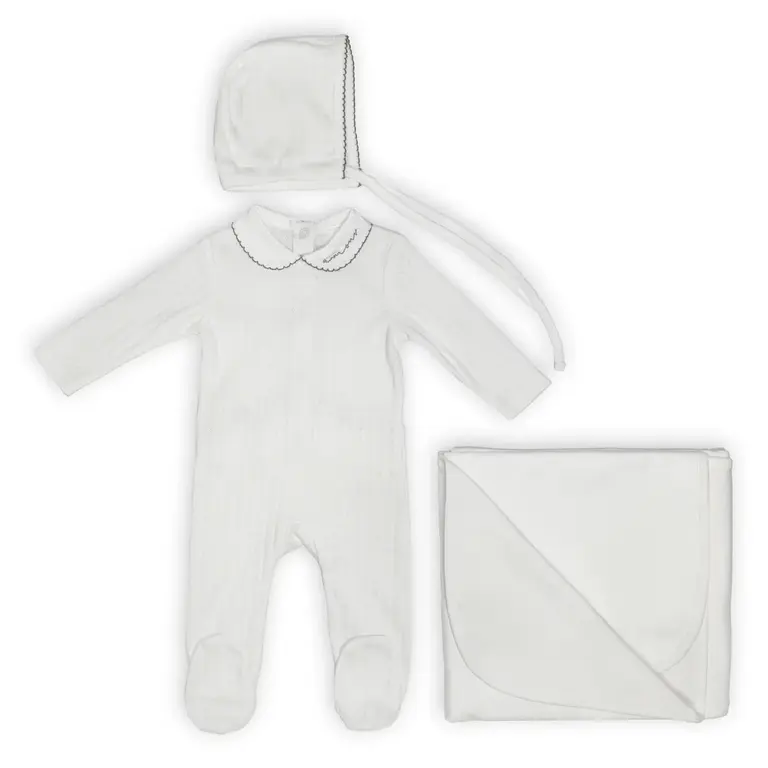 Bunny Love Bunny Love Collar Layette Set - SL3752-S - SS26 -