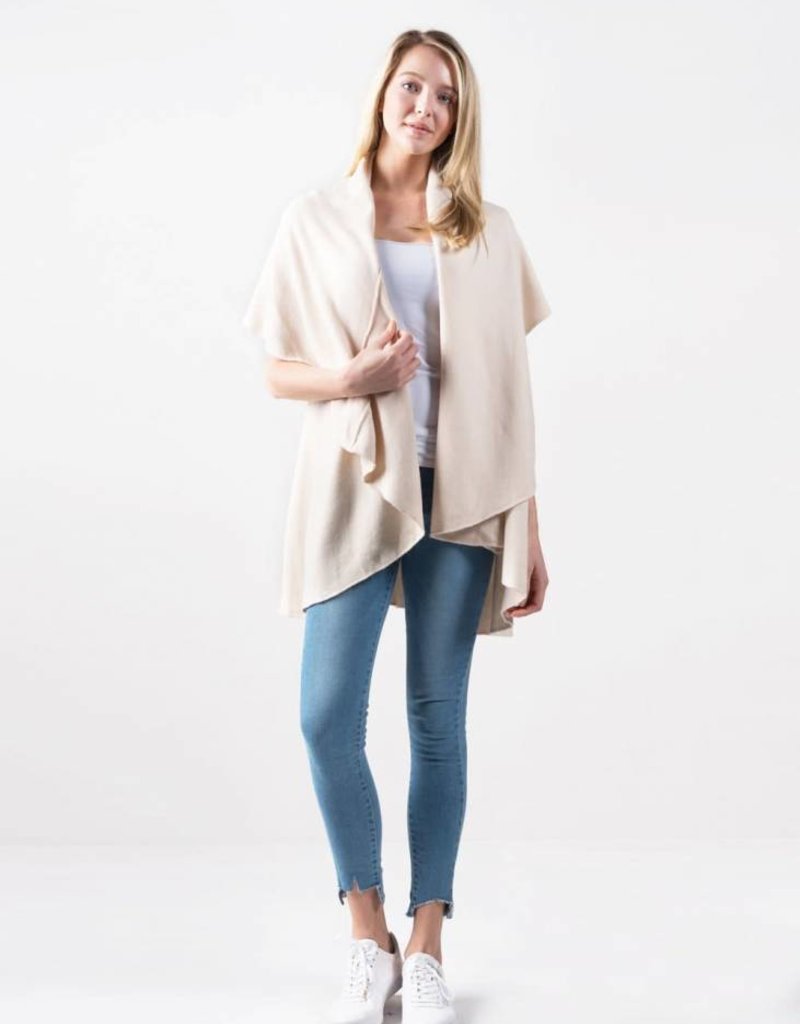 Look by M Shawl Sweater Vest One Size