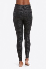 Faux Leather Legging Camo Black