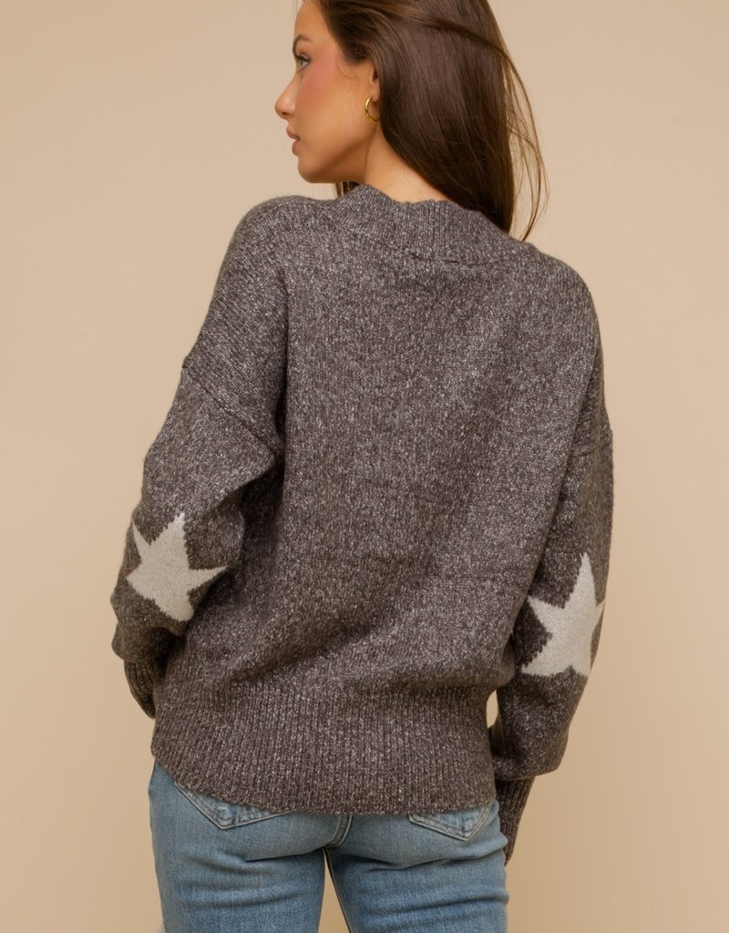 star elbow cardigan