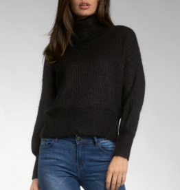 Turtleneck Long Sleeve Sweater Black