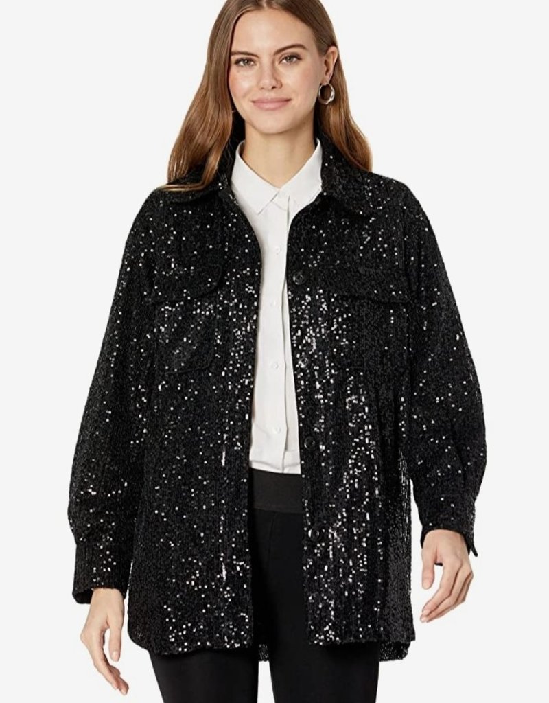 glitter black jacket