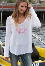 Boat Babe Fierce Pink/White
