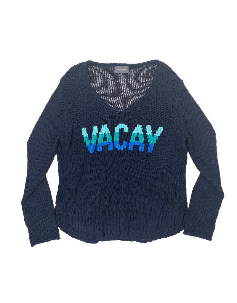 Vacay V Sweater Indigo