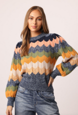 Kiana Chevron Sweater Multi Color