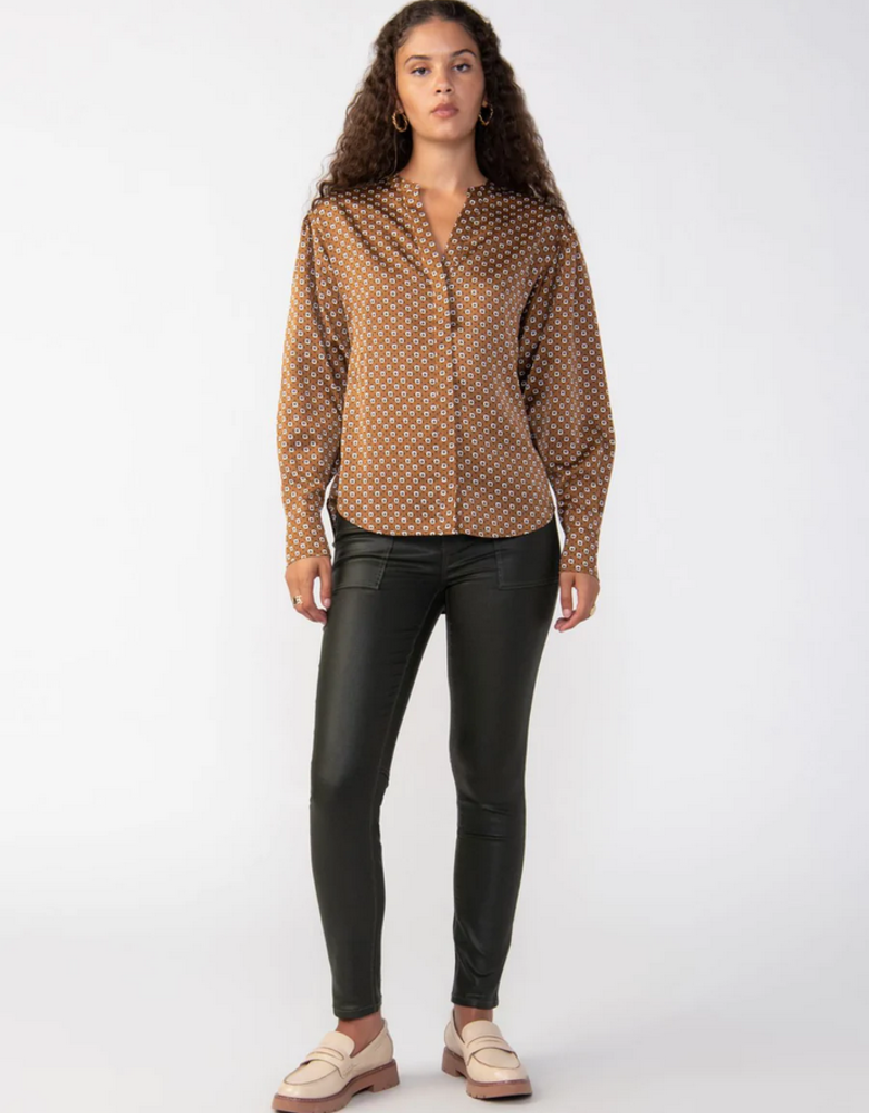 Relaxed Modern Blouse Spice Geo