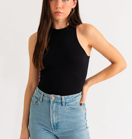 Sleeveless Ribbed Bodysuit