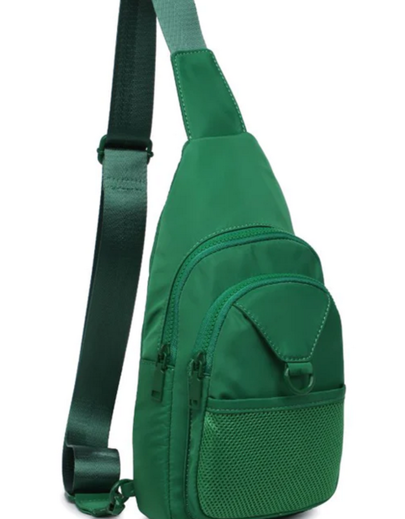 Sling Pack Backpack GREEN with Embroidered RN Registered Nurse, School  Bag