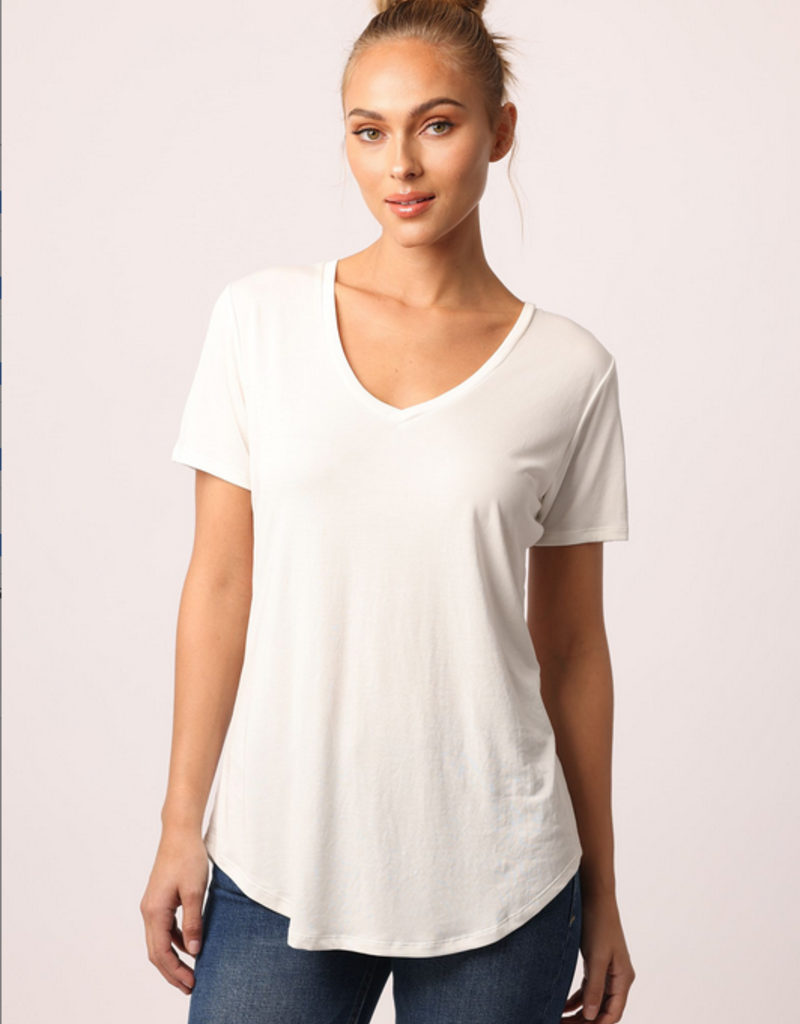 Megan Curved Hem Tee