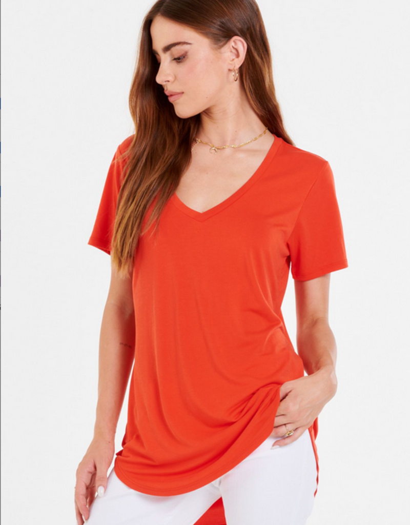 Megan Curved Hem Tee