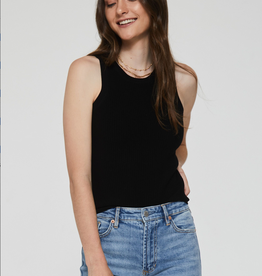 Cora High Neck Rib Tank