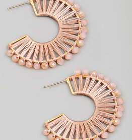 Bead Threaded Hoops