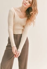 Ginger Ribbed Knit Sweater