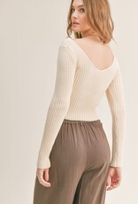 Ginger Ribbed Knit Sweater