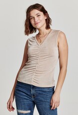 Skye V Neck Shirred Front Top