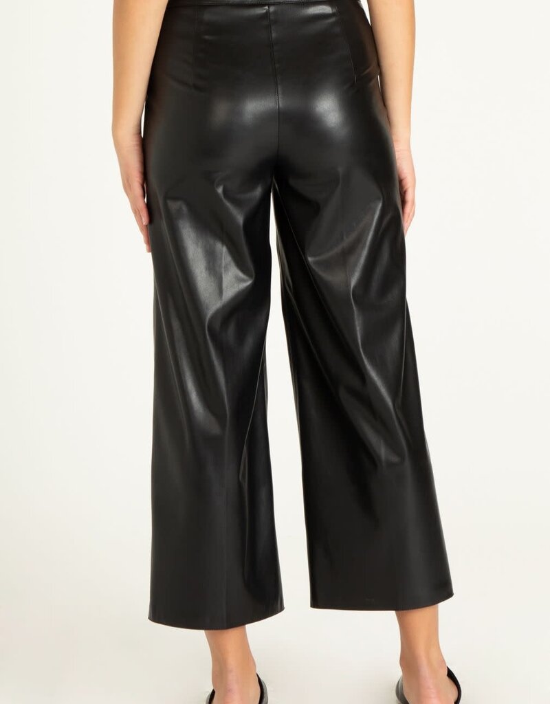 Sparkle Cropped Leather Pant