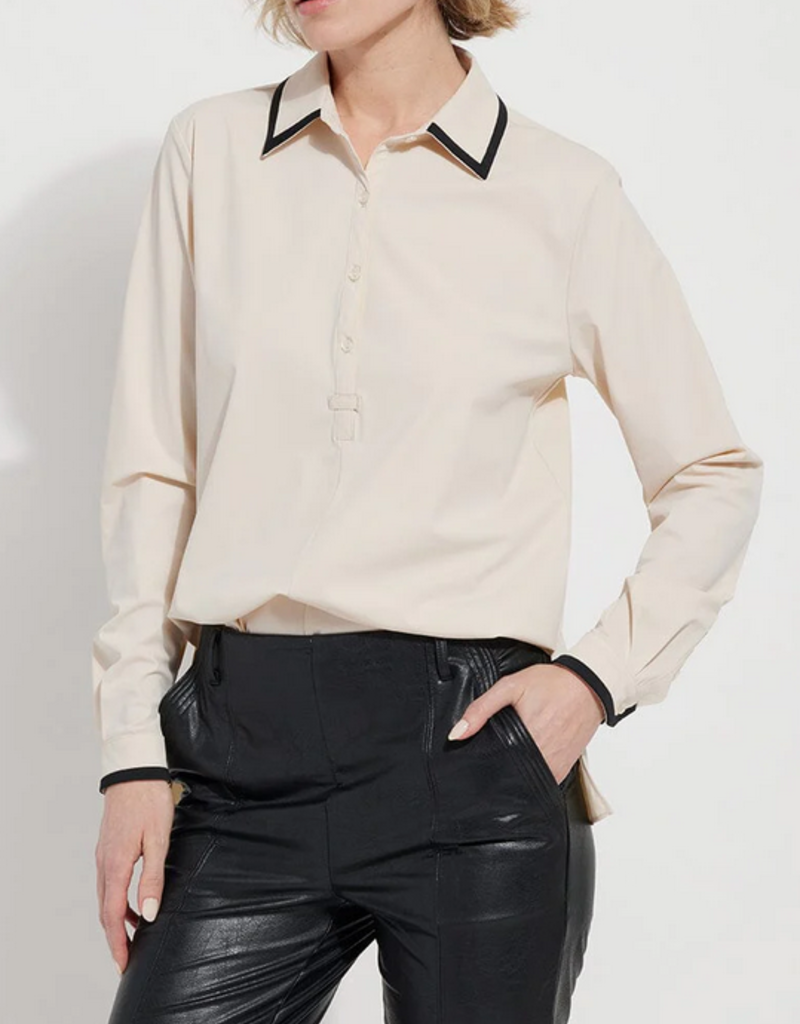 Diana Shirt w Contrast Trim