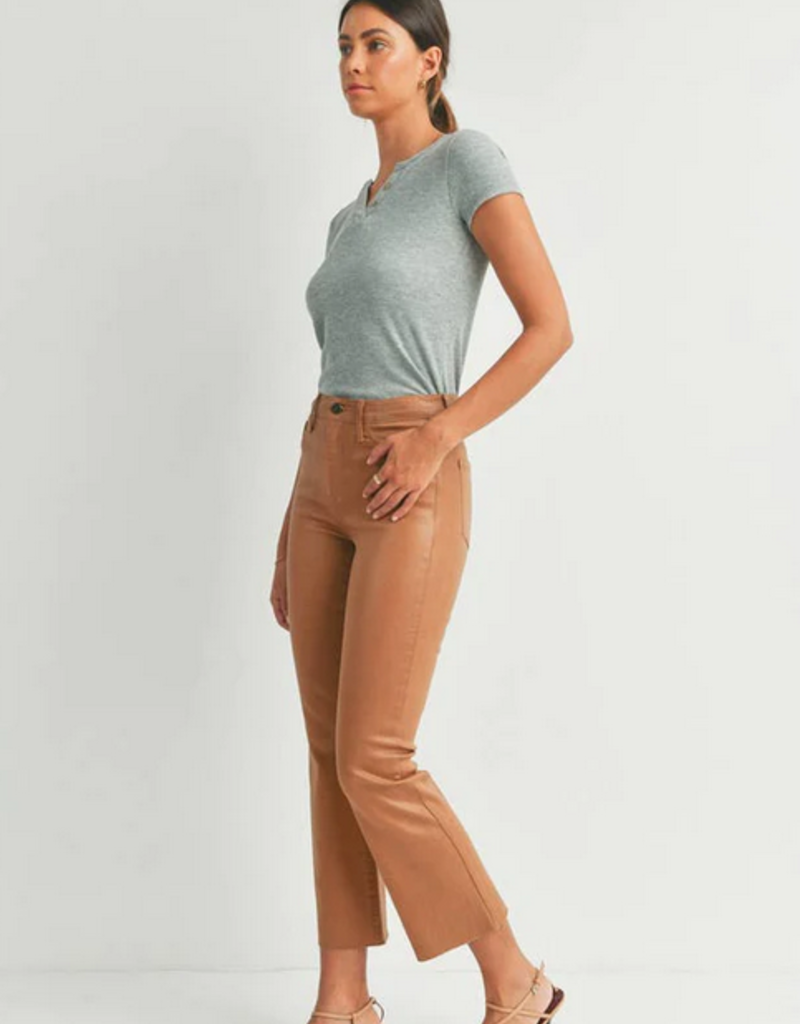 Cropped Kick Flare Trousers