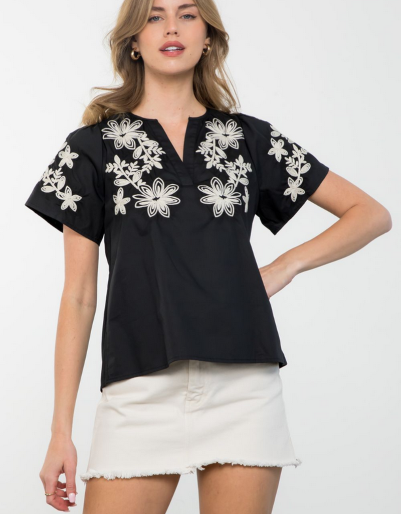 Embroidered SS Top