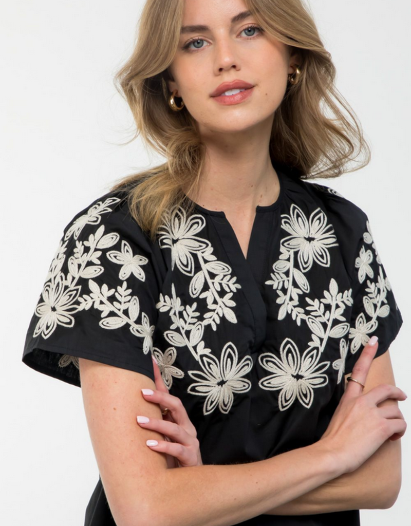 Embroidered SS Top