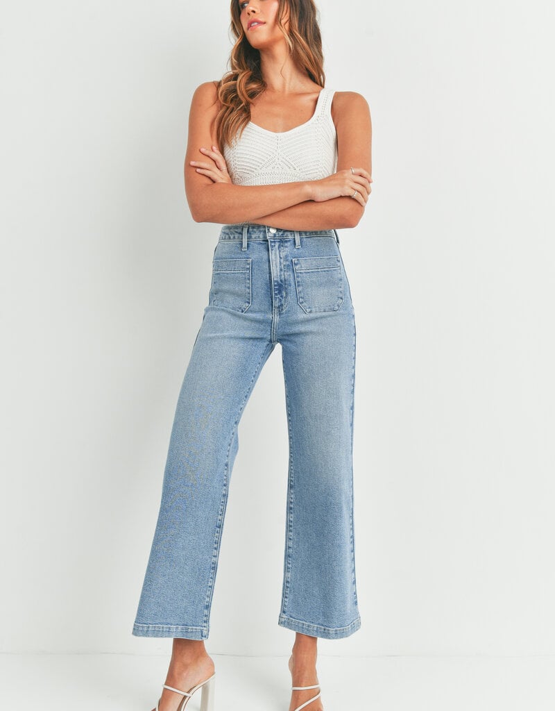 Patch Pocket Wide Leg