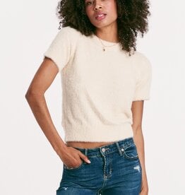 Solana SS Round Neck Fuzzy Sweater