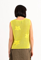 Crochet Vest w/ Flower Detail