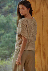 Cali Cable Crop Sweater
