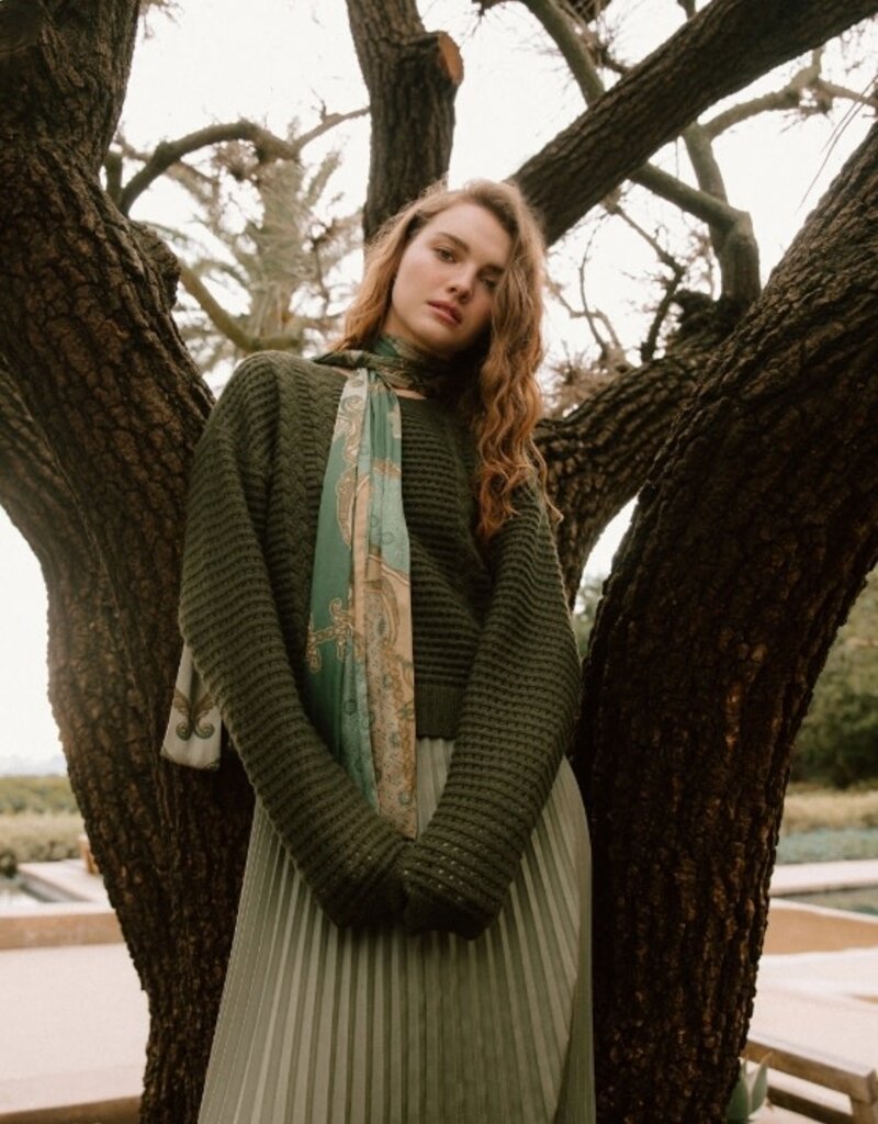 Sweater and Pleated Dress Set