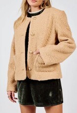 Apple Crisp Textured Button Jacket