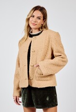 Apple Crisp Textured Button Jacket