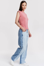 Alora Side Shirred Muscle Tee Top
