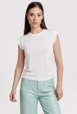 Alora Side Shirred Muscle Tee Top