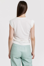 Alora Side Shirred Muscle Tee Top