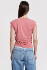 Alora Side Shirred Muscle Tee Top