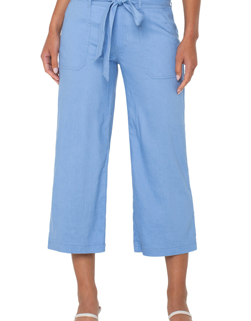 Belted Wide Leg Crop