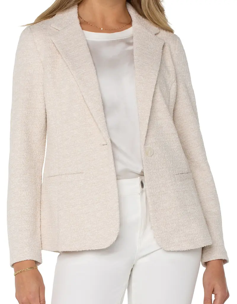 Fitted Blazer Boucle Knit
