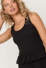 Monterosa  Rib Peplum Tank
