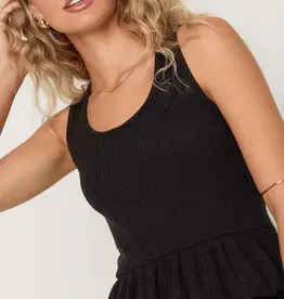 Monterosa  Rib Peplum Tank