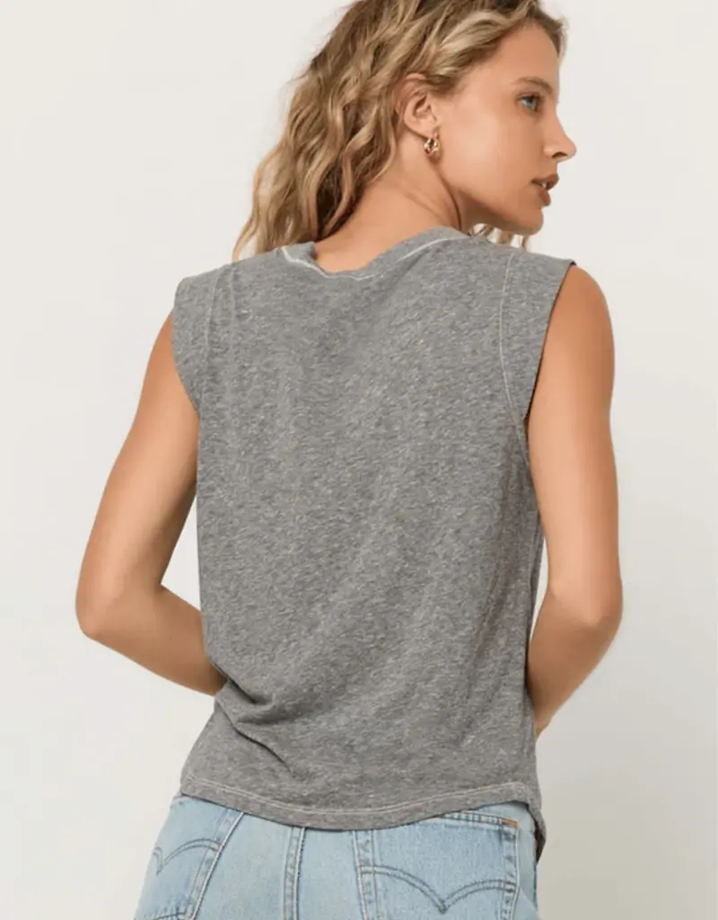 Rue Heathered V-Neck Tank