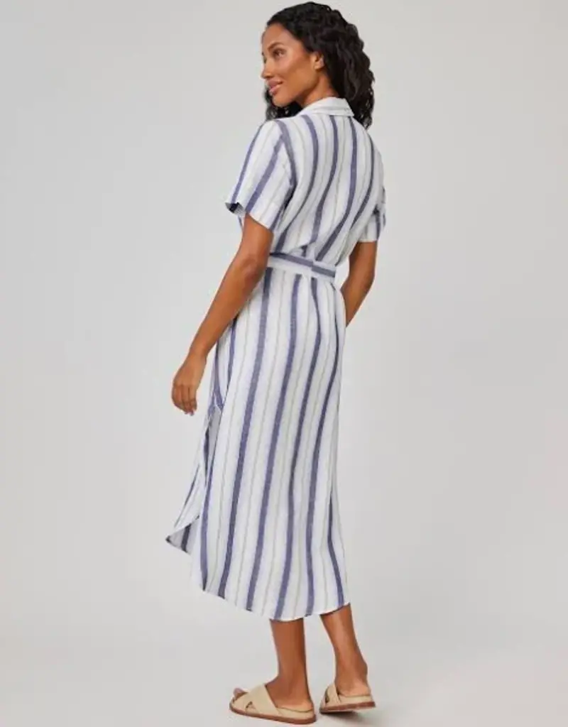 Rounded Hem Maxi Shirt Dress
