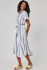 Rounded Hem Maxi Shirt Dress