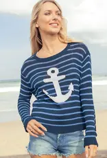 Anchor Striped Crew